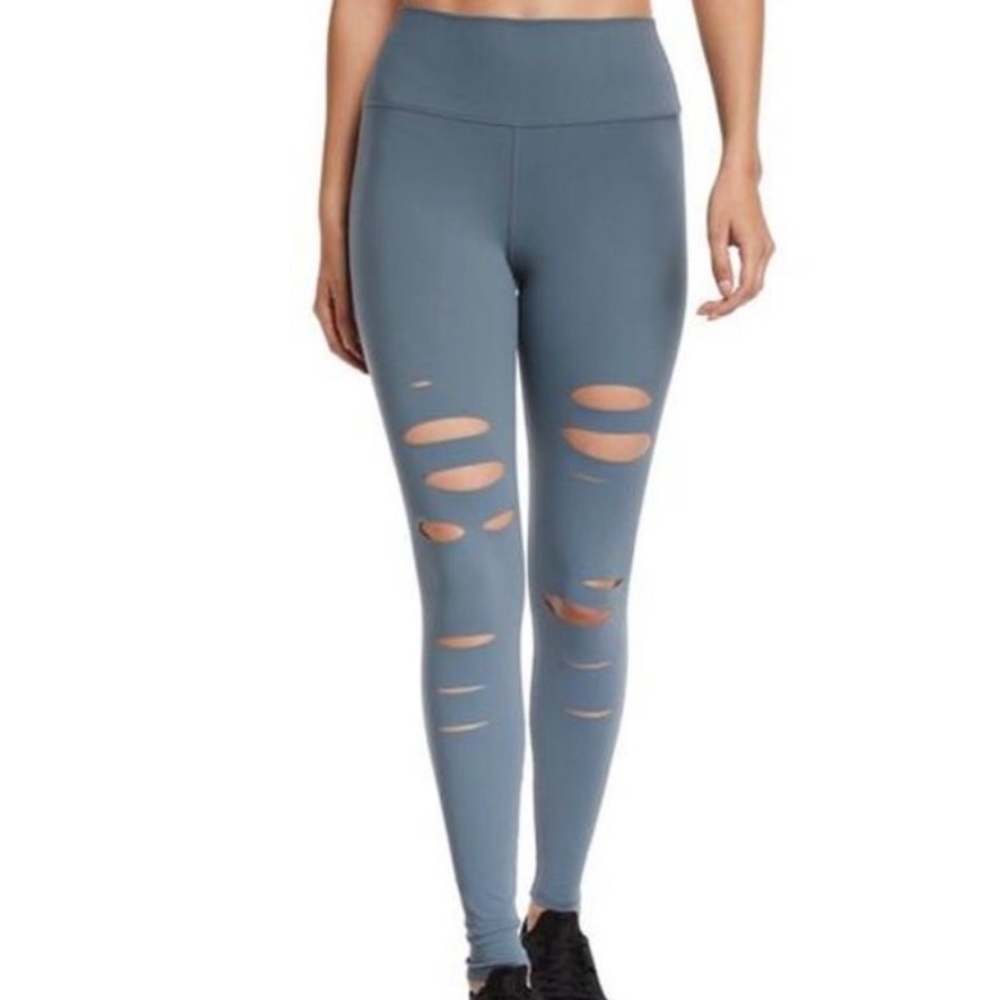 Alo High Waisted Ripped Warrior Leggings
